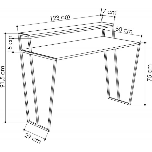 Pal skrivebord - Antrasitt Pal skrivebord - Antrasitt