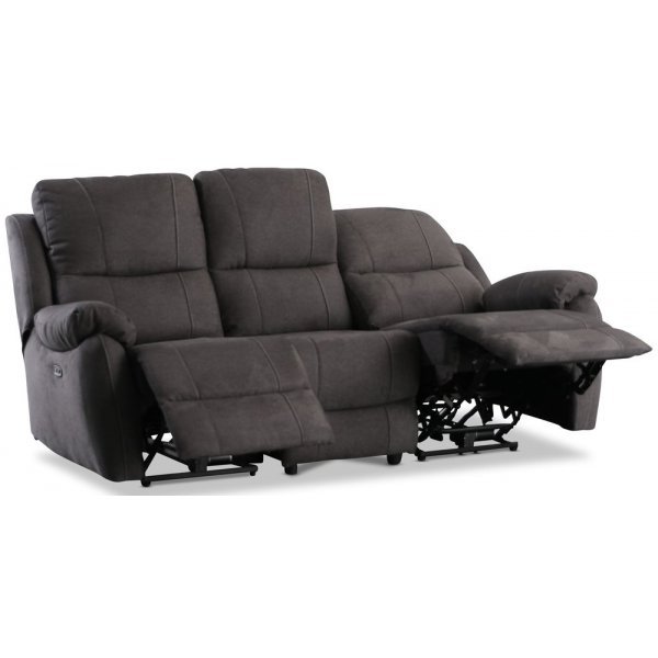 Enjoy Hollywood reclinerofa - 3-seter (el) i antrasitt mikrofiber Enjoy Hollywood reclinerofa - 3-seter (el) i antrasitt mikrofiber