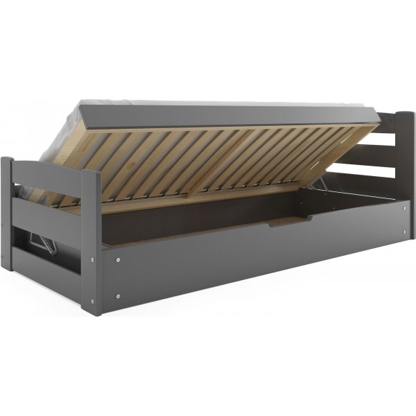 Ernie juniorseng med oppbevaring 90 x 200 cm - Alle farger