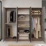 Home garderobe 3 - Brun/gr