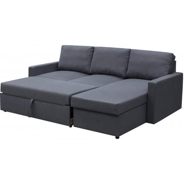 Dream divansofa med sengefunksjon og oppbevaring - Mørk grå Dream divansofa med sengefunksjon og oppbevaring - Mørk grå