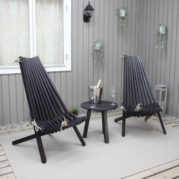 Calcutta stol - Svart