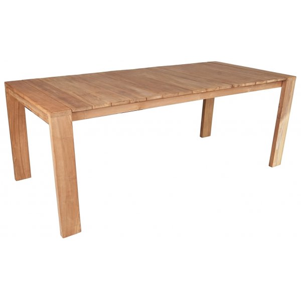 Utegruppe: 8 stoler og teakbord 210 x 90 cm Utegruppe: 8 stoler og teakbord 210 x 90 cm