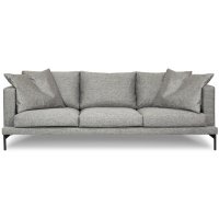 Davis 4-seters sofa - Grå (Rocco 281 stoff) Davis 4-seters sofa - Grå (Rocco 281 stoff)