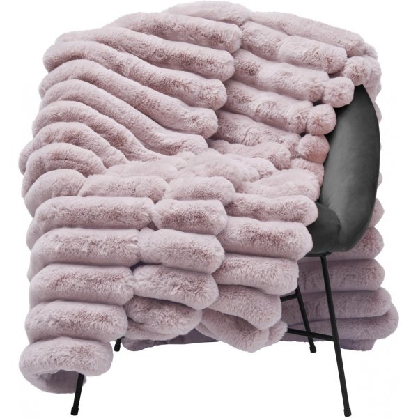 Liny pledd 140 x 220 cm - Blek rosa Liny pledd 140 x 220 cm - Blek rosa