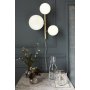 Vegglampe Molekyl - Matt messing / hvit