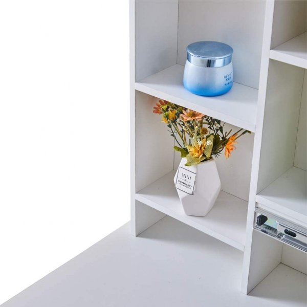 Sminkbord med speil, belysning og stol - Babe Sminkbord med speil, belysning og stol - Babe