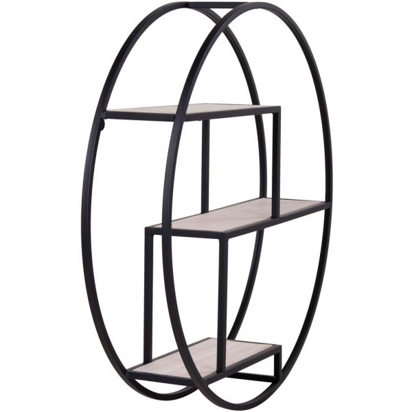 Rotterdam vegghylle - Svart/Finr