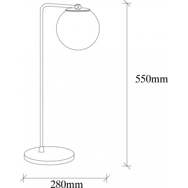 Daisy bordlampe - Kobber