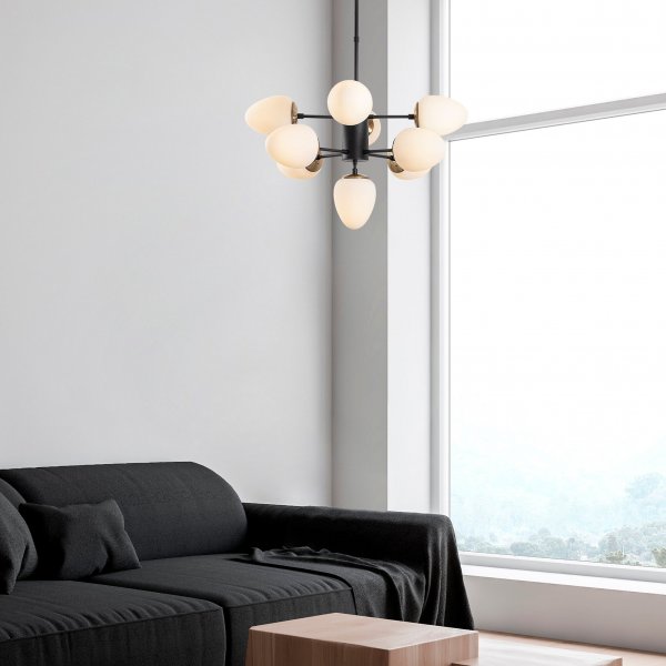 Basar taklampe 10315 - Sort/hvit