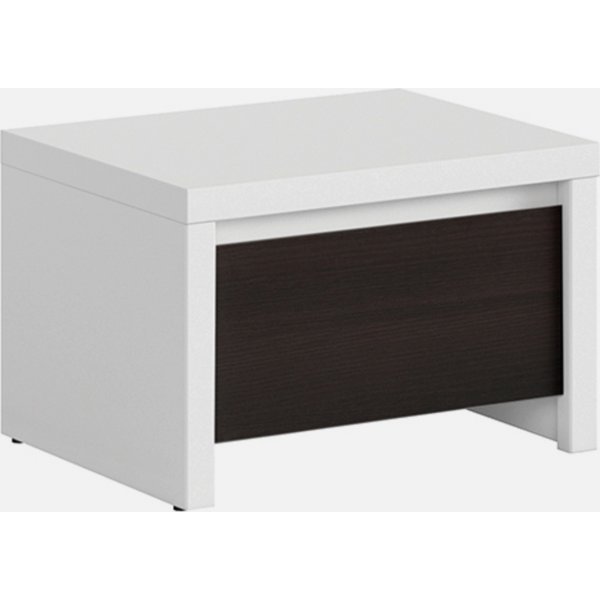 Kaspisk nattbord - Hvit/wenge