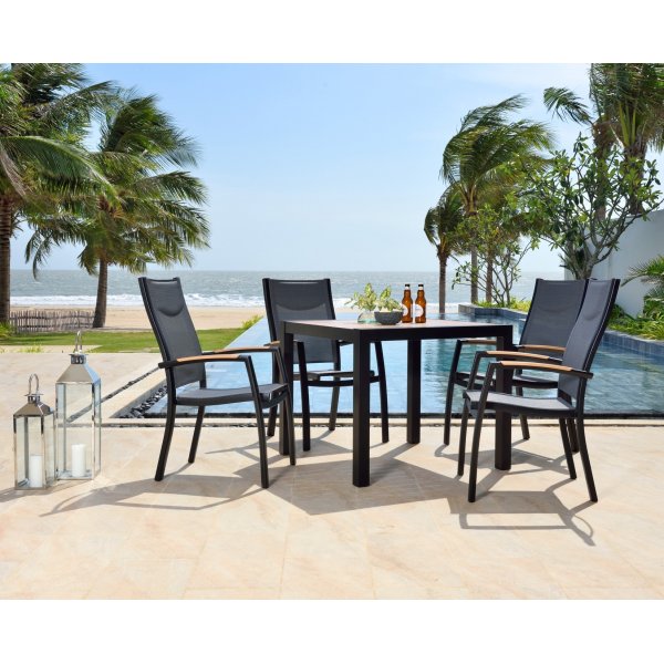 Panama spisegruppe 1 - Sort/teak