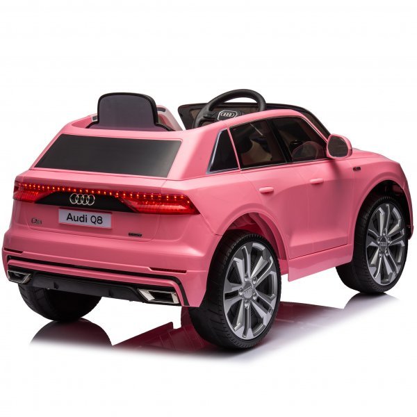 Elbil for barn Audi Q8 2x35W 12V7Ah | Rosa Elbil for barn Audi Q8 2x35W 12V7Ah | Rosa