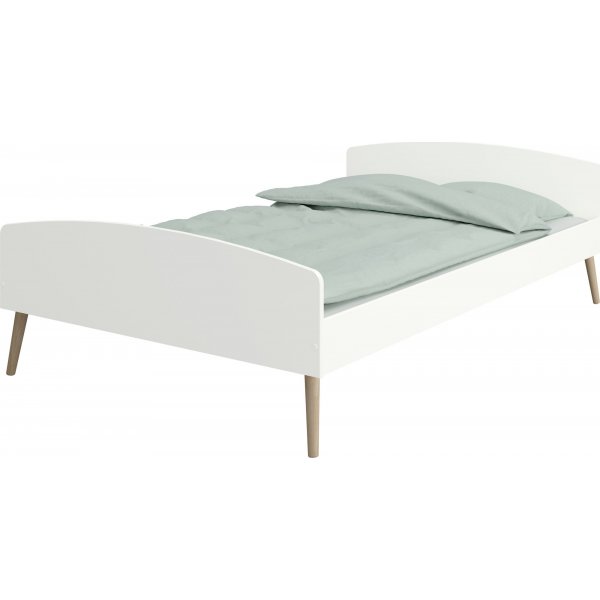 Softline seng 140 x 200 cm - Hvit