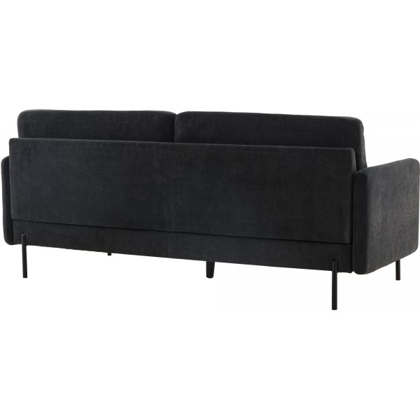 Antibes 2-seters sofa - Sort/Mørkegrå Antibes 2-seters sofa - Sort/Mørkegrå