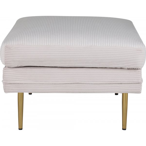 Savanna sittepuff - Beige kordflyel