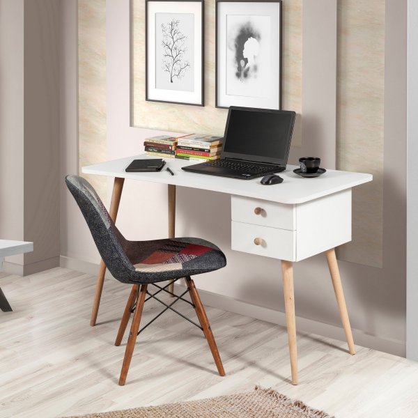 Balbina skrivebord - Hvit