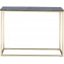 Accent konsollbord 100 - Gr marmor / Messing farget base