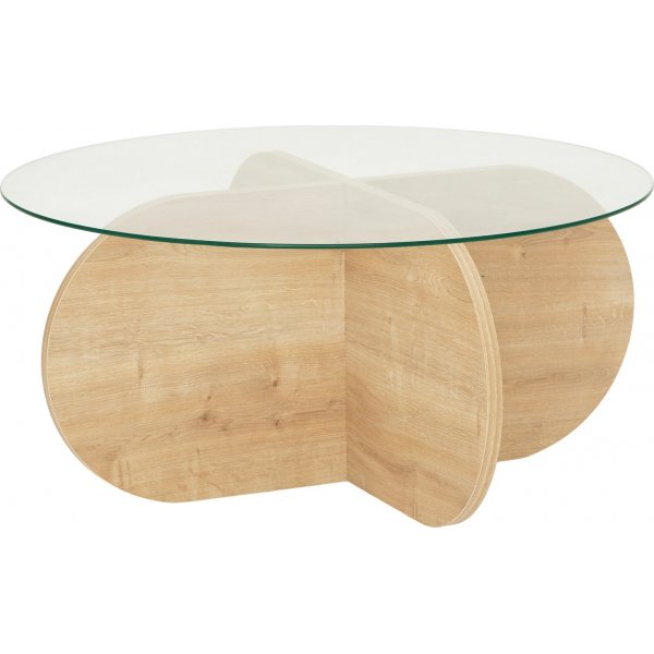 Boble salongbord 75 cm - Safir eik