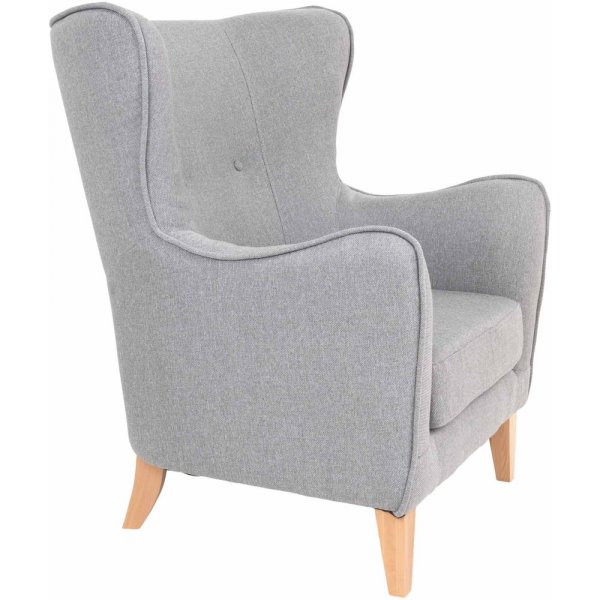 Campo lenestol - Lys grå/bøk Campo lenestol - Lys grå/bøk