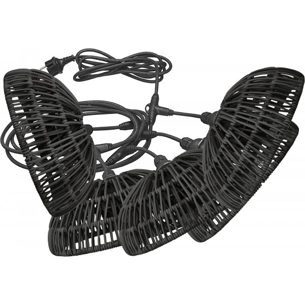 Flex Out lysslyfe for utendrs bruk med Hue-skjermer 20 cm - 6,5 m - Sort