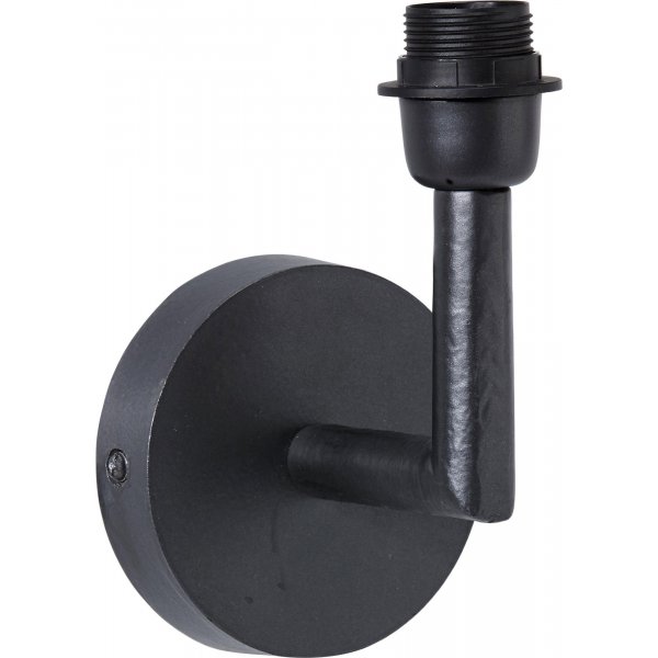 Columbus vegglampe - Rustikk sort - 22 cm