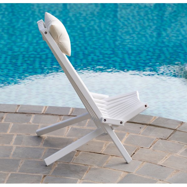 Calcutta stol - Hvit + Tekstilrens for mbler