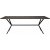 Revel spisebord, 200 cm (sildeben) - Svart/trefinr
