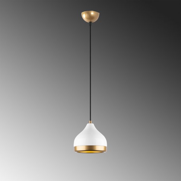 Yildo taklampe 6868 - Hvit/gull Yildo taklampe 6868 - Hvit/gull