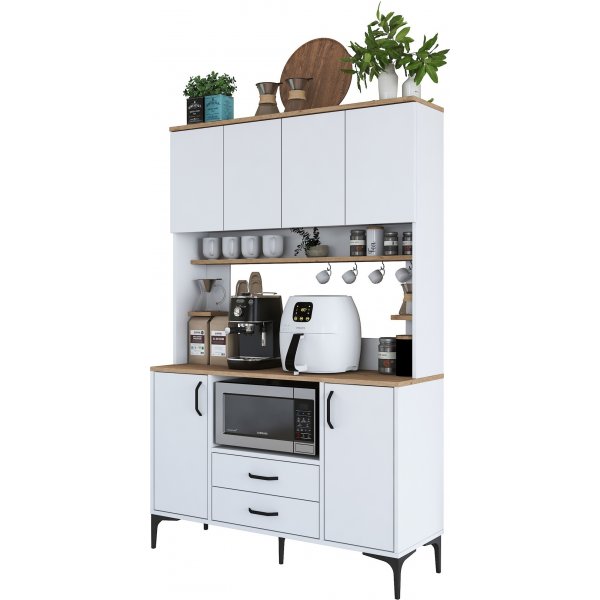 Jeriko kjøkkenskap 168 - Hvit/valnøtt Jeriko kjøkkenskap 168 - Hvit/valnøtt