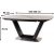 Bumbi spisebord 160-220 cm - Hvitt/svart