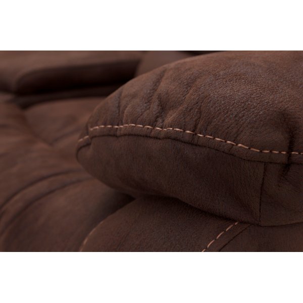 Cinema manuell 3-seters sofa -Brun Cinema manuell 3-seters sofa -Brun