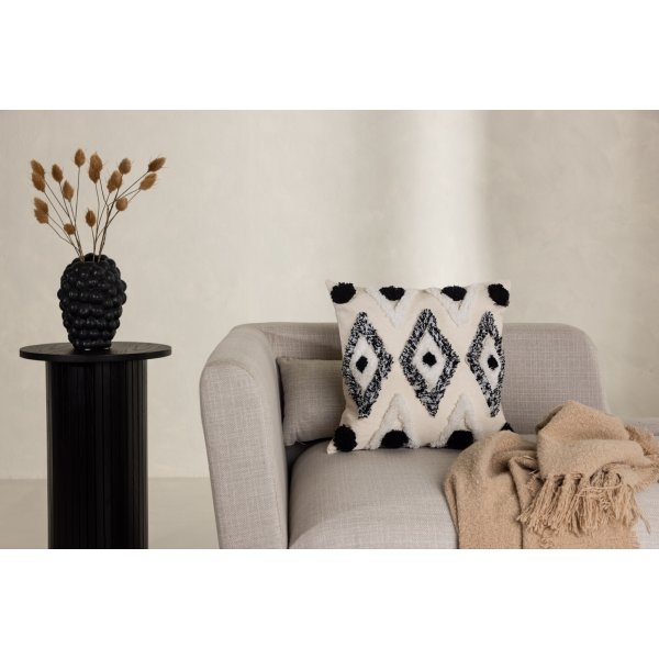 Melissa putetrekk 45 x 45 cm - Sort/hvit Melissa putetrekk 45 x 45 cm - Sort/hvit