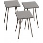 Luiz bord 29 x 29 cm - Gr/svart