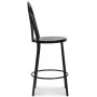 Barstol No 18 (Hy rygg) - Svart metall + Flekkfjerner for mbler