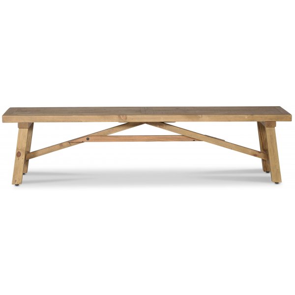 Hytte benk i resirkulert tre