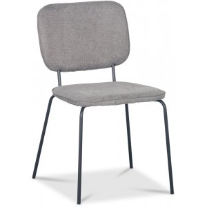 Lokrume stol - Grtt stoff / svart + Mbelftter