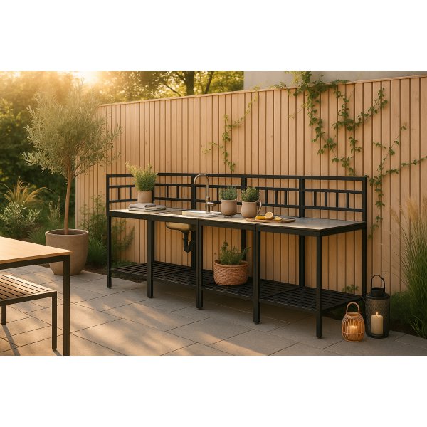 Utekjøkken komplett svart - Alicante Utekjøkken komplett svart - Alicante