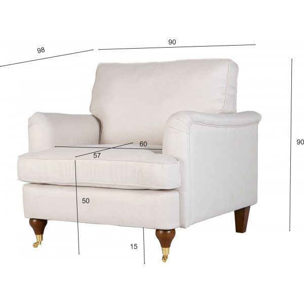 Howard Watford Deluxe Lenestol - Sand + Tekstilrens for møbler Howard Watford Deluxe Lenestol - Sand + Tekstilrens for møbler