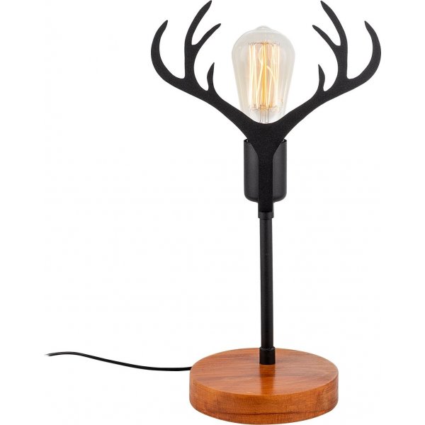 Antler bordlampe - Valnøtt/svart Antler bordlampe - Valnøtt/svart