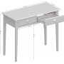 Nola skrivebord 95 x 45 cm - Sort/beige
