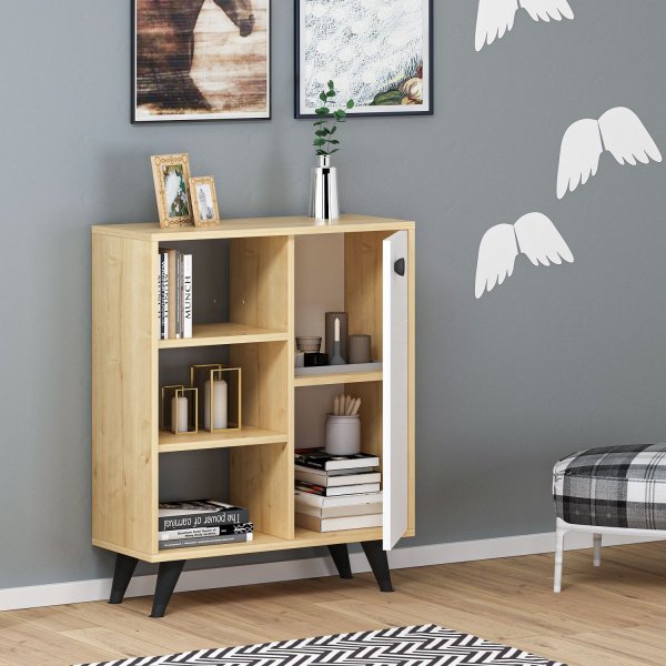 Athena skap - Safir/eik/hvit Athena skap - Safir/eik/hvit