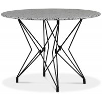 Zoo spisebord Ø105 cm - Svart / Terrazzo Cosmos Zoo spisebord Ø105 cm - Svart / Terrazzo Cosmos