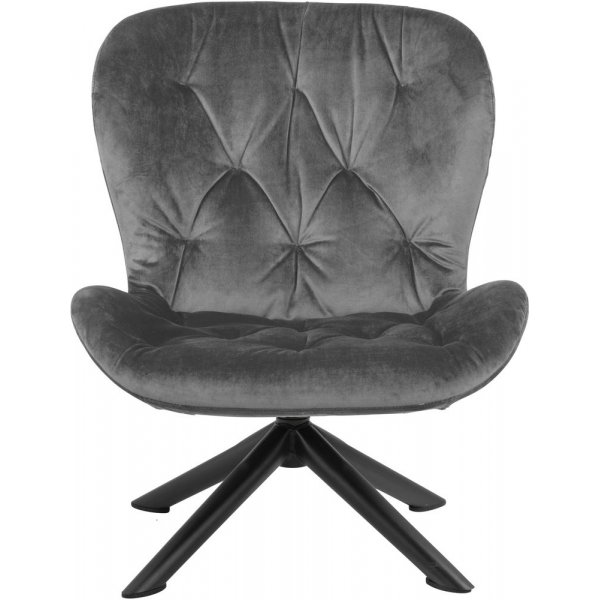 Batilda lenestol - Mrkegr/svart