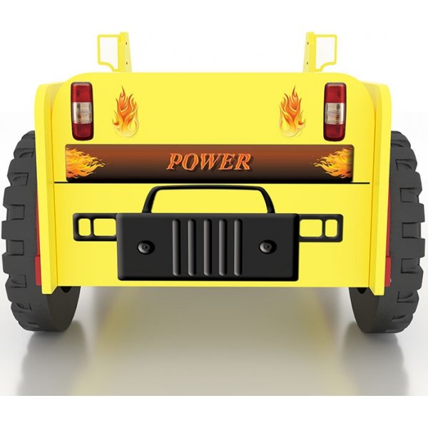 Monster truck sprinkelseng - 90 x 190 cm