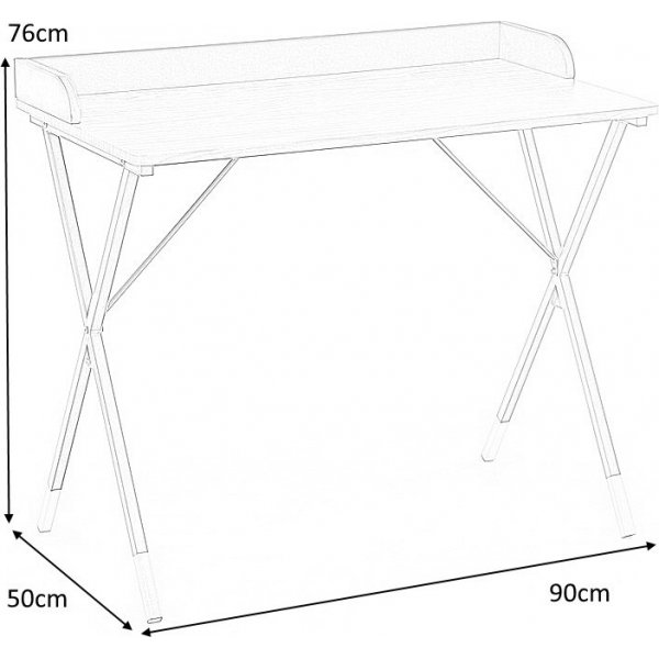 Lachlan konsollbord - Valnøtt/svart Lachlan konsollbord - Valnøtt/svart
