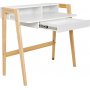 Brent skrivebord 96 x 55 cm - Hvit