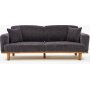 Reims 3-seters sofa - Antrasitt