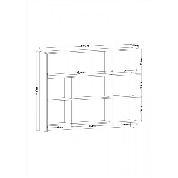 Lavina bokhylle - Eik Lavina bokhylle - Eik