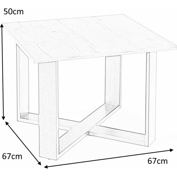 Salongbord Hazy - Tre og svart Salongbord Hazy - Tre og svart